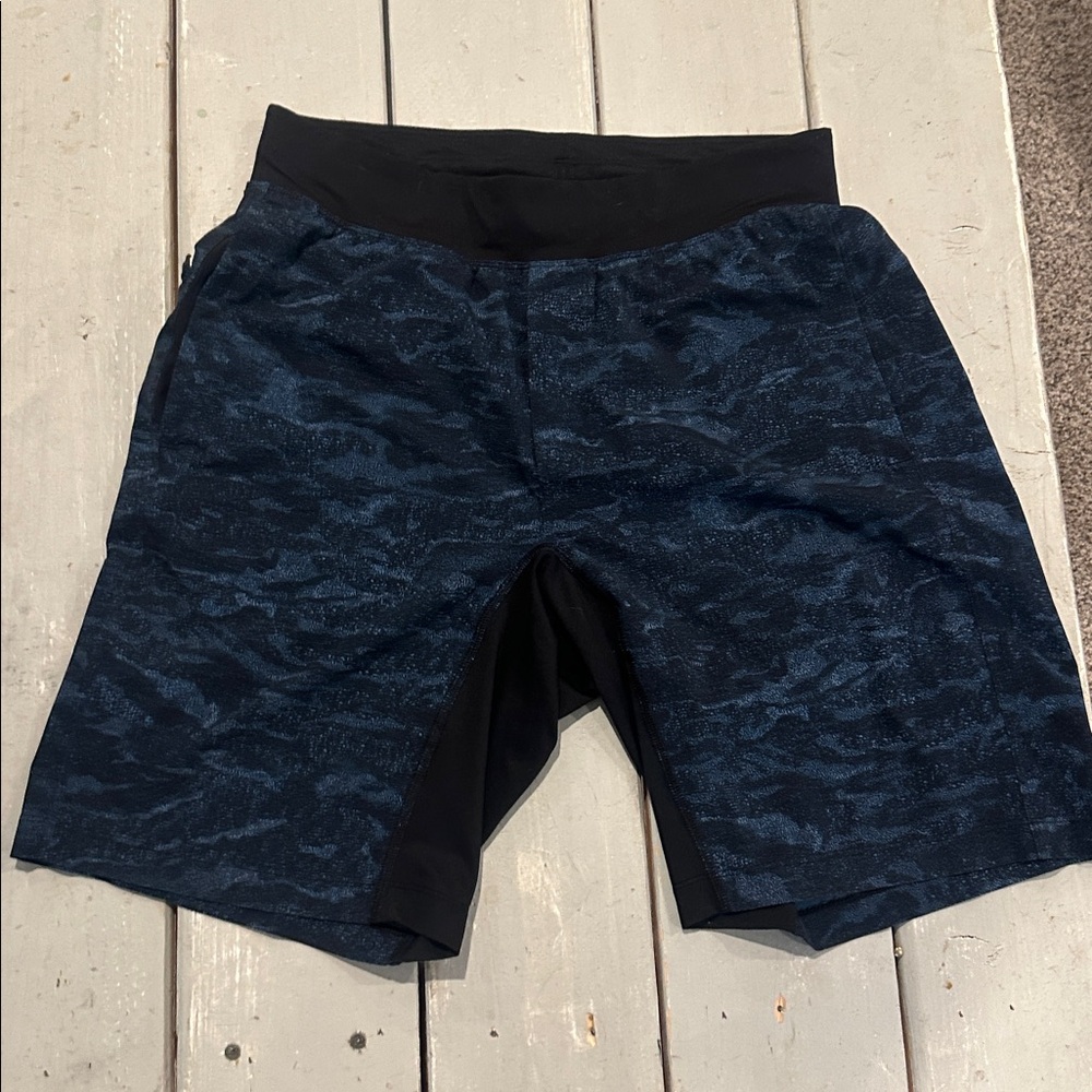 Lululemon T.H.E. Short 9" *Linerless Ao-zome Battleship True Navy sz Medium
